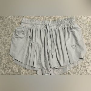 White Luogongzi Flowy Running Shorts